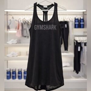 🌸Gymshark Black Tank Top size S oversized t-shirt